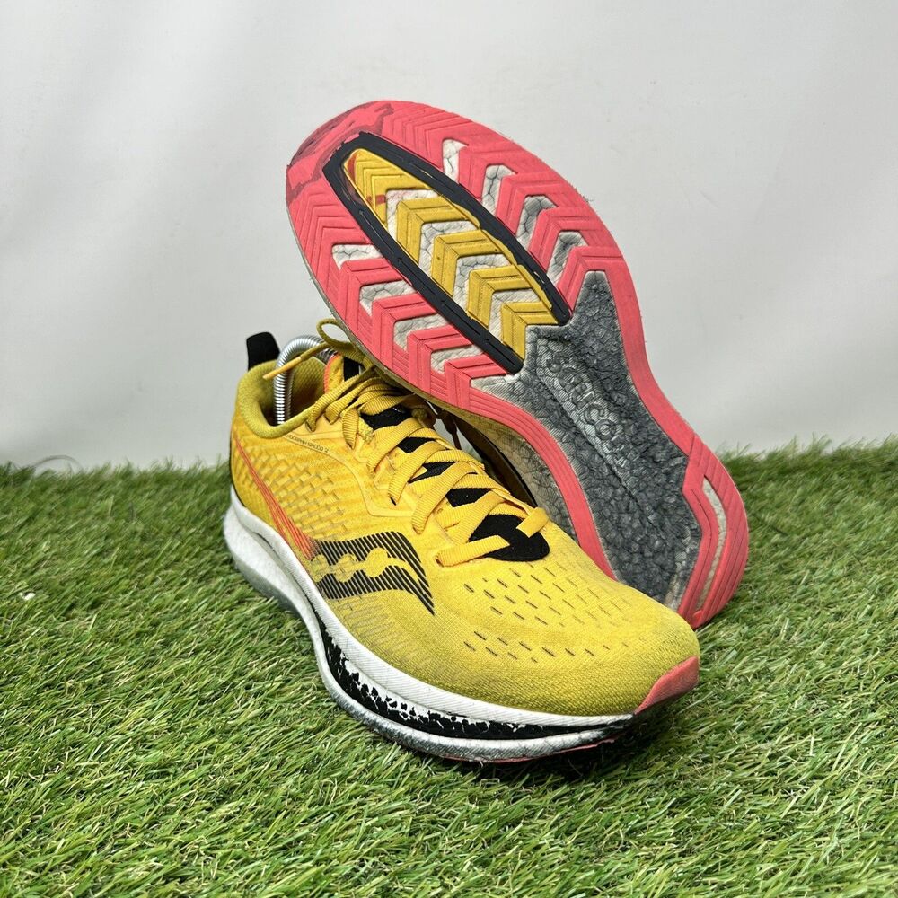 Saucony Womens Endorphin Speed 2 S10688-16 Yellow Running Shoes Sneakers Size 10